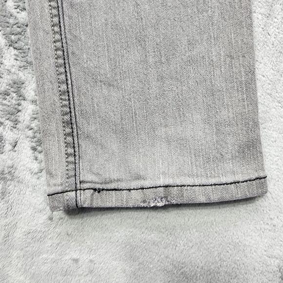 Levi's Jeans Mens W29 L30 Gray 514 Slim Straight Athletic Distressed Denim - Picture 5 of 14